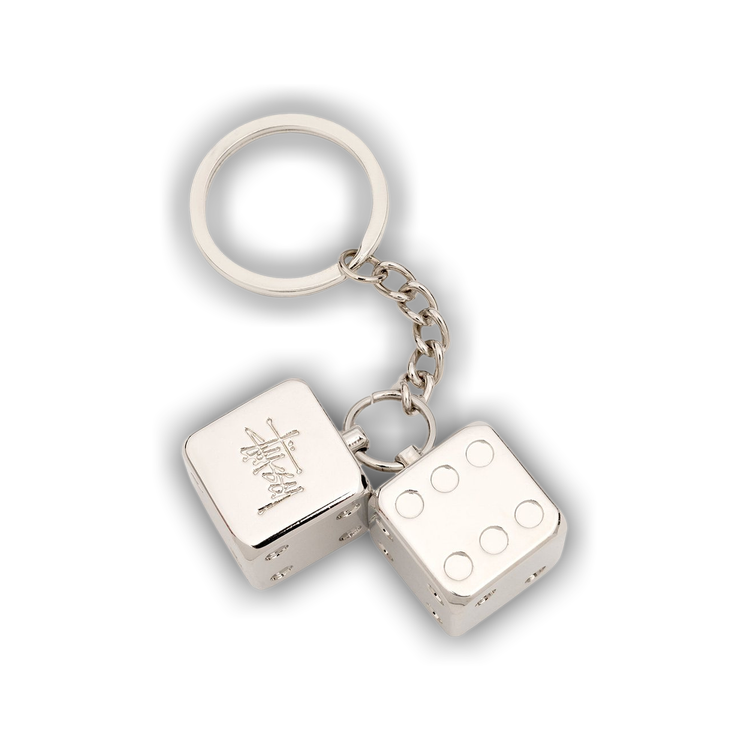 Buy Stussy Metal Dice Keychain 'Silver' - 138708 SILV | GOAT
