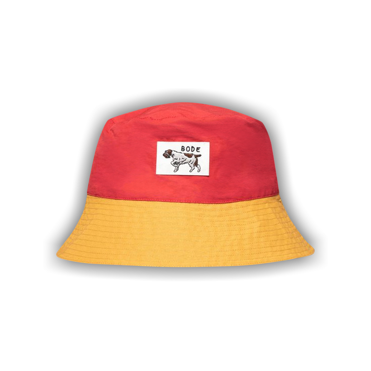 Buy Bode Monday Bucket Hat 'Red/Yellow' - 3038 100000703MBH RED | GOAT
