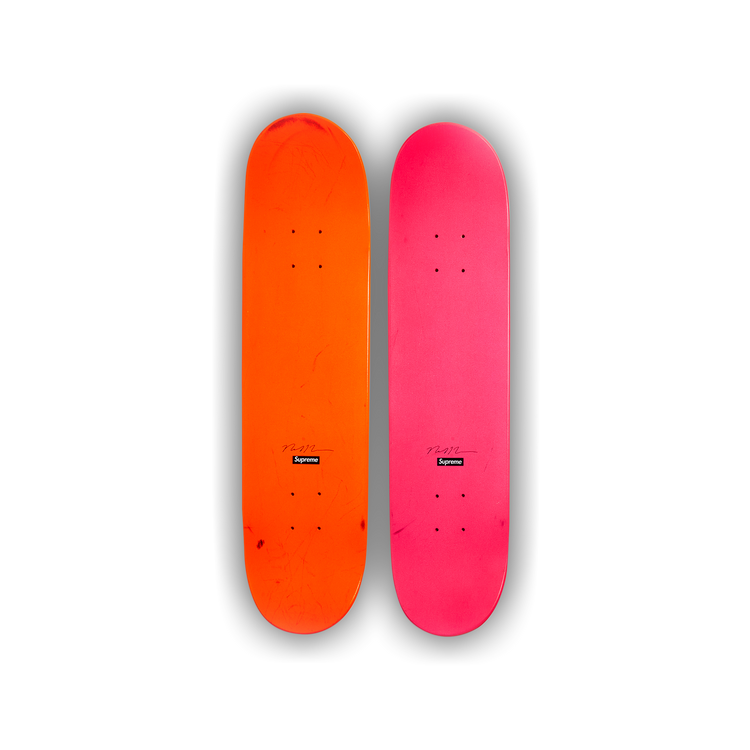 Buy Supreme x Nate Lowman Skate Decks Set of 2 Multi Color