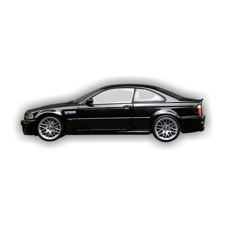 BMW M3 CSL ミニカー 1/18スケール 黒 1/18 Solido 2003 BMW M3 (E46) CSL (Black) Diecast Car Model