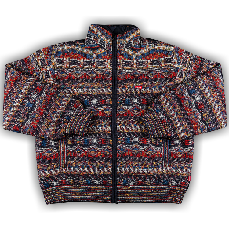 Supreme x Missoni Reversible Knit Jacket 'Navy'