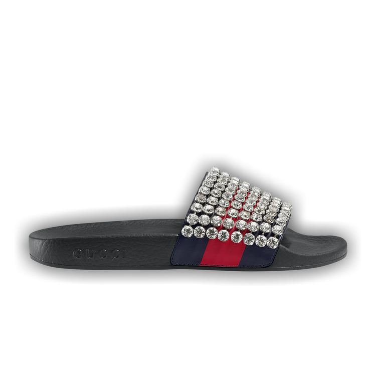 Gucci slides with crystals cheap