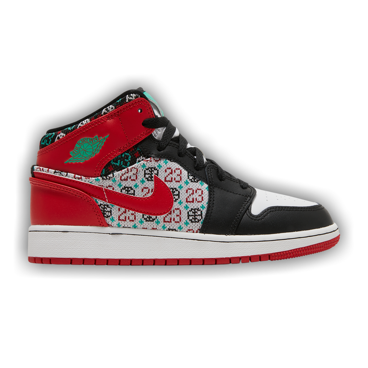 Buy Air Jordan 1 Mid SE GS Ugly Christmas Sweater DM1208 150