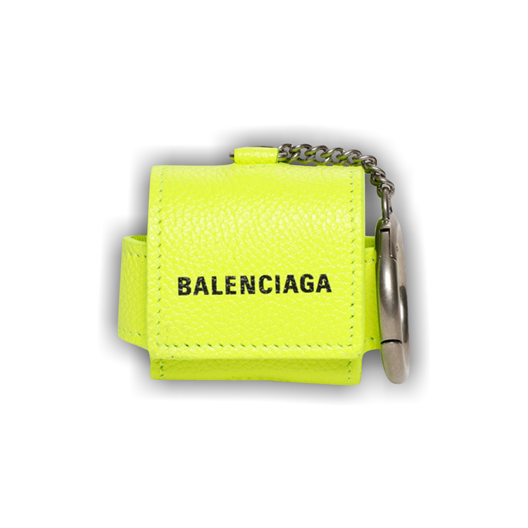 Buy Balenciaga Cash Airpod Pro Holder 'Fluo Yellow/Black' - 655679