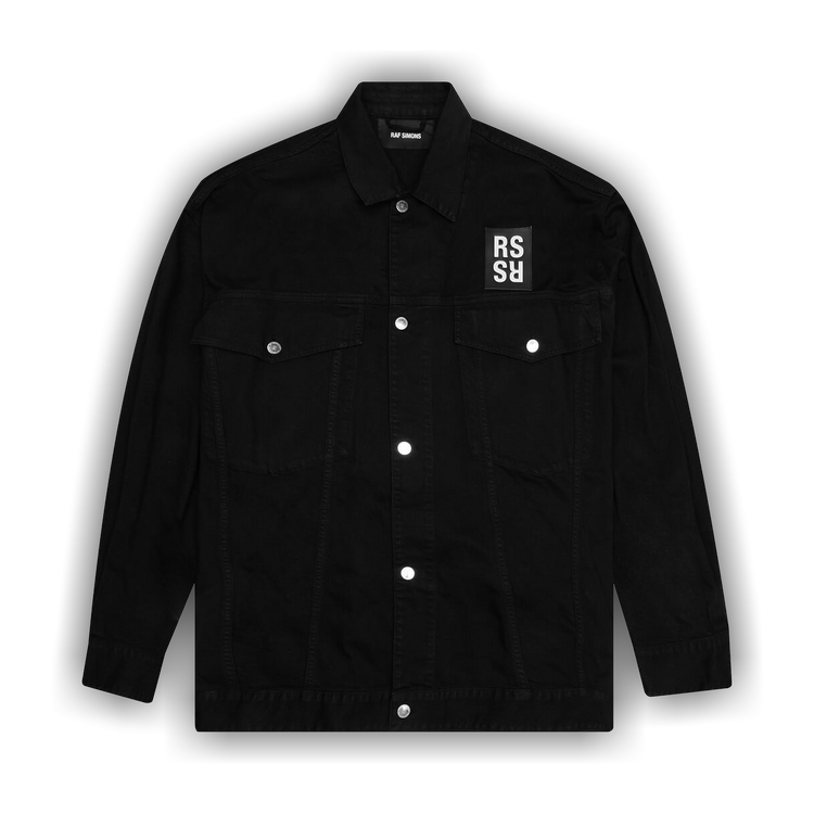 Buy Raf Simons Oversized Denim Jacket 'Black' - 212 M723 0099 | GOAT