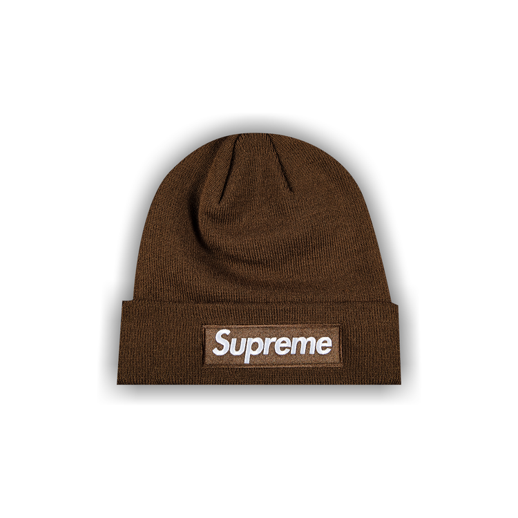 Supreme x New Era Box Logo Beanie 'Dark Brown'