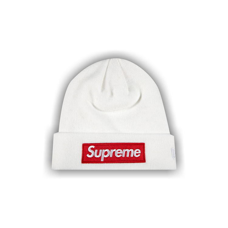 Buy Supreme x New Era Box Logo Beanie 'White' - FW21BN9