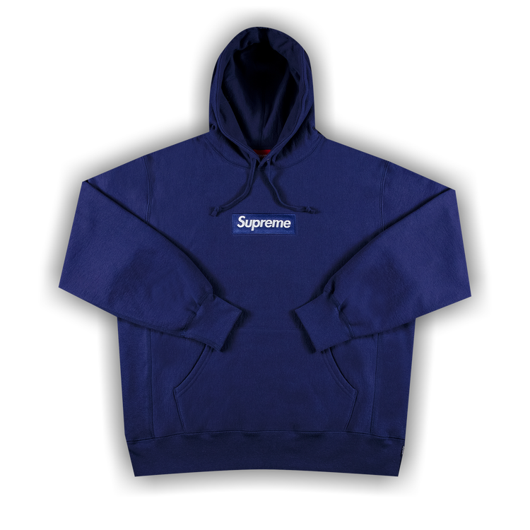 Buy Supreme Box Logo Hooded Sweatshirt 'Washed Navy 