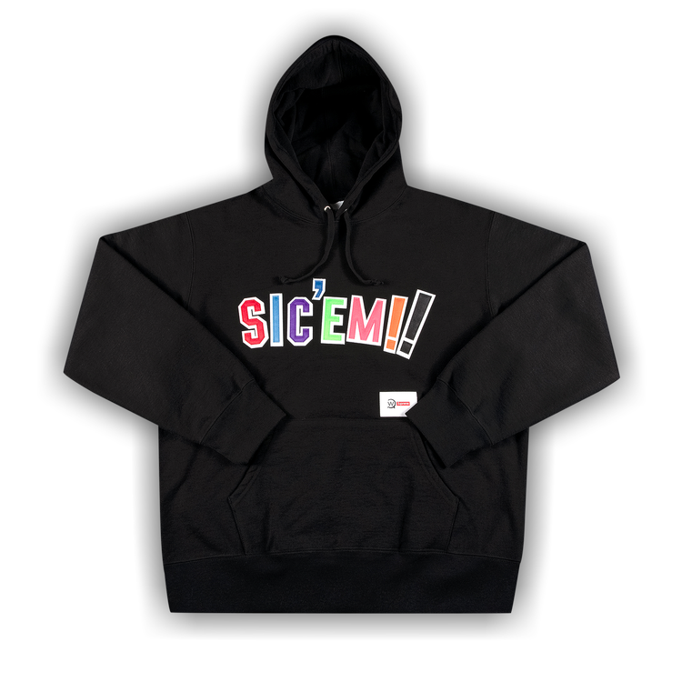 Buy Supreme x WTAPS Sic'em! Hooded Sweatshirt 'Black 