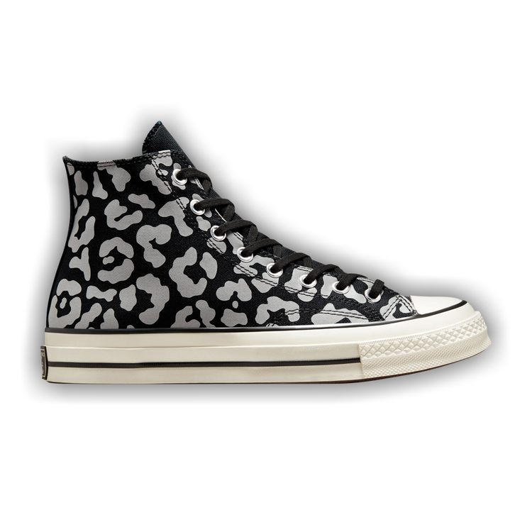 Size 10.5 Chuck 70 High Leopard Print Black