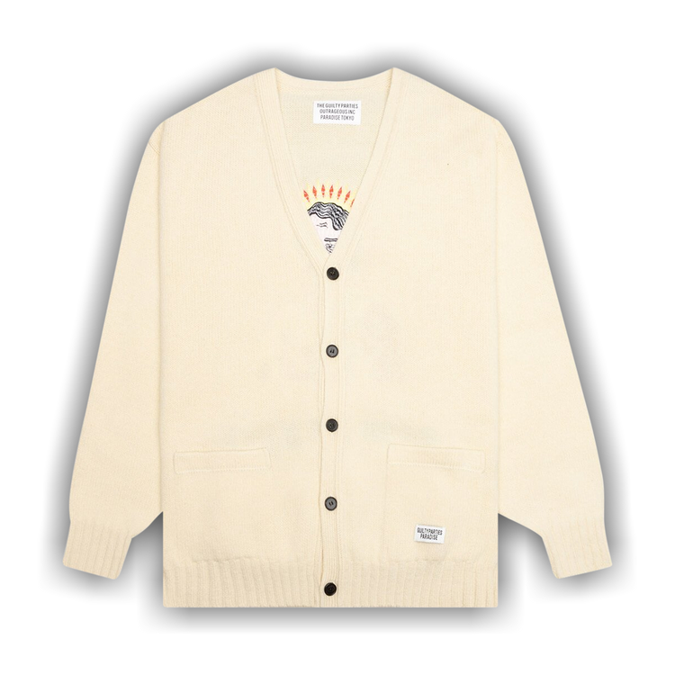 トップス WACKO MARIA / CLASSIC CARDIGAN WACKO MARIA/CLASSIC KNIT CARDIGAN（BLACK）［クラシックニット