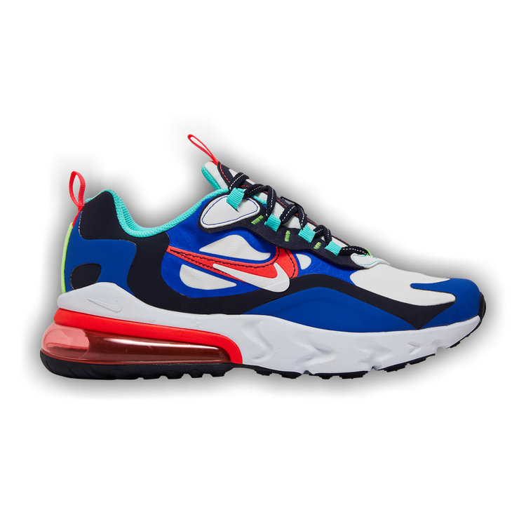 Blue nike air max 270 react top