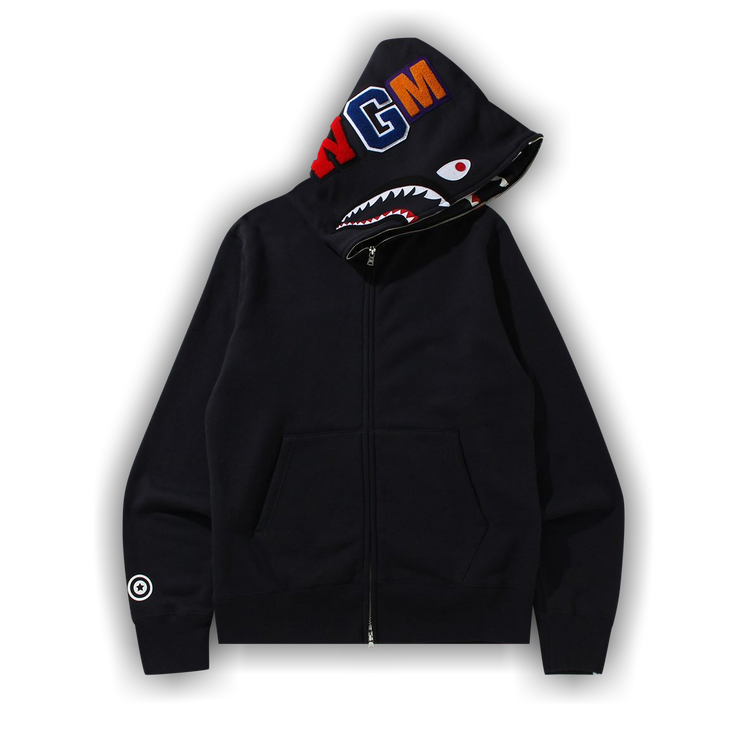 希少 BAPE Side Zip Shark Windbreaker 黒 L 878120_00.png.png
