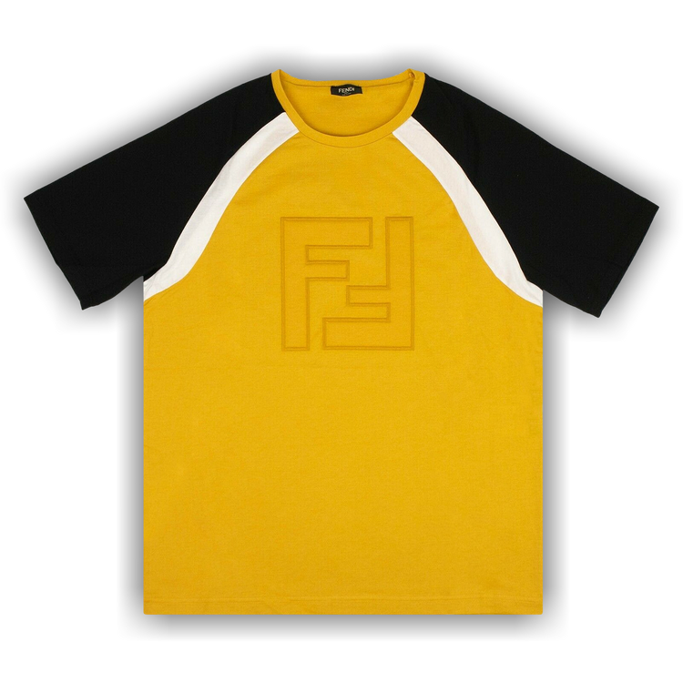 Black and yellow fendi t shirt clearance