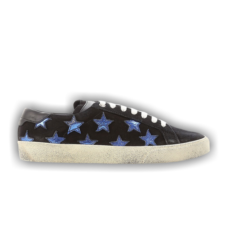 Black and blue saint laurent sneakers cheap