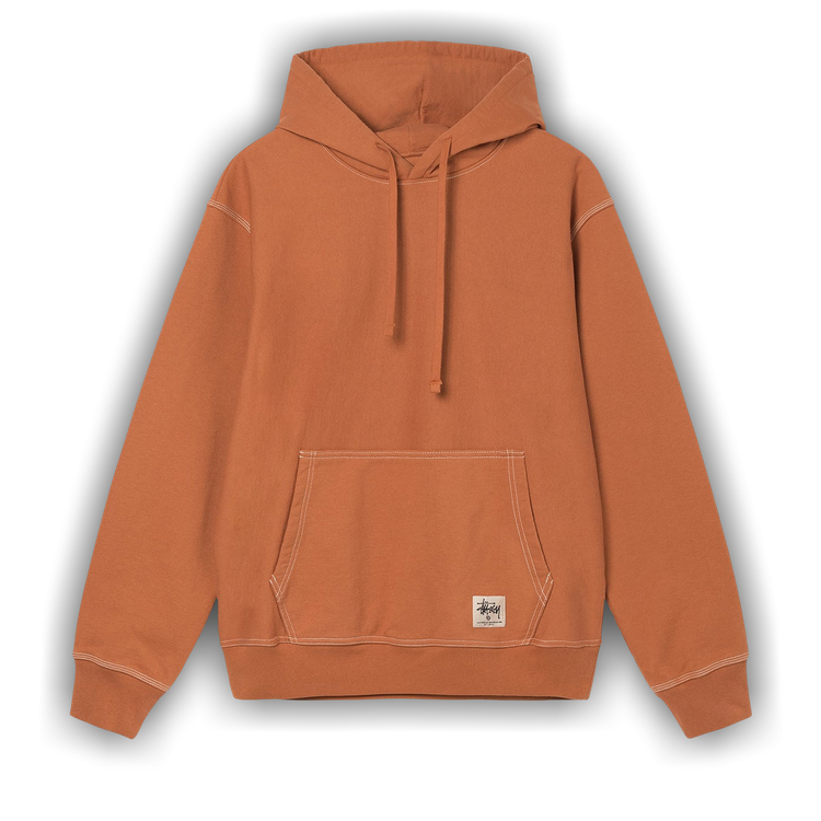 Buy Stussy Contrast Stitch Label Hood 'Ochre' - 118459 OCHR | GOAT
