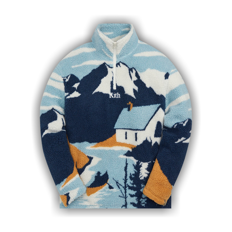 Buy Kith Lakeside Claremont Sherpa Quarter Zip 'Summit