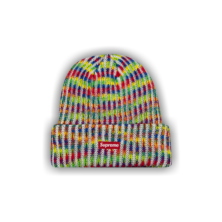 SUPREME RAINBOW LOOSE GAUGE BEANIE TAN | eBay