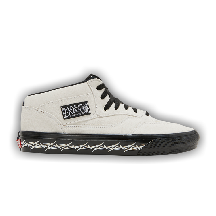 Vans half cab sales white black sole