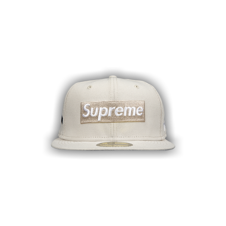 Buy Supreme x New York Yankees Box Logo New Era 'Tan' - FW21H35