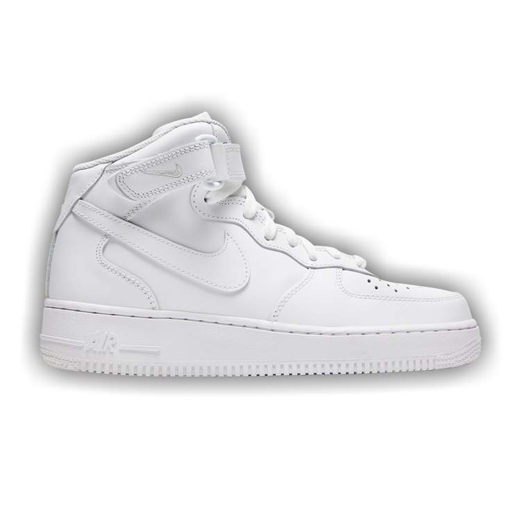 Nike Air Force 1 Mid Triple White (Women's) - DD9625-100/366731