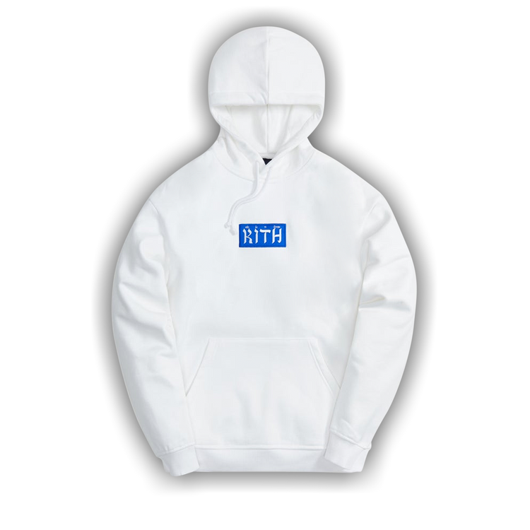 Buy Kith Hebrew Script Hoodie 'White' - KHM030261 101 | GOAT