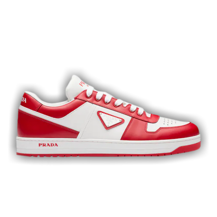 【PRADA】DOWNTOWN◆2EE3643LOI PRADA DOWNTOWN SNEAKERS SHOES 2EE364 RED WHITE LEATHER NEW