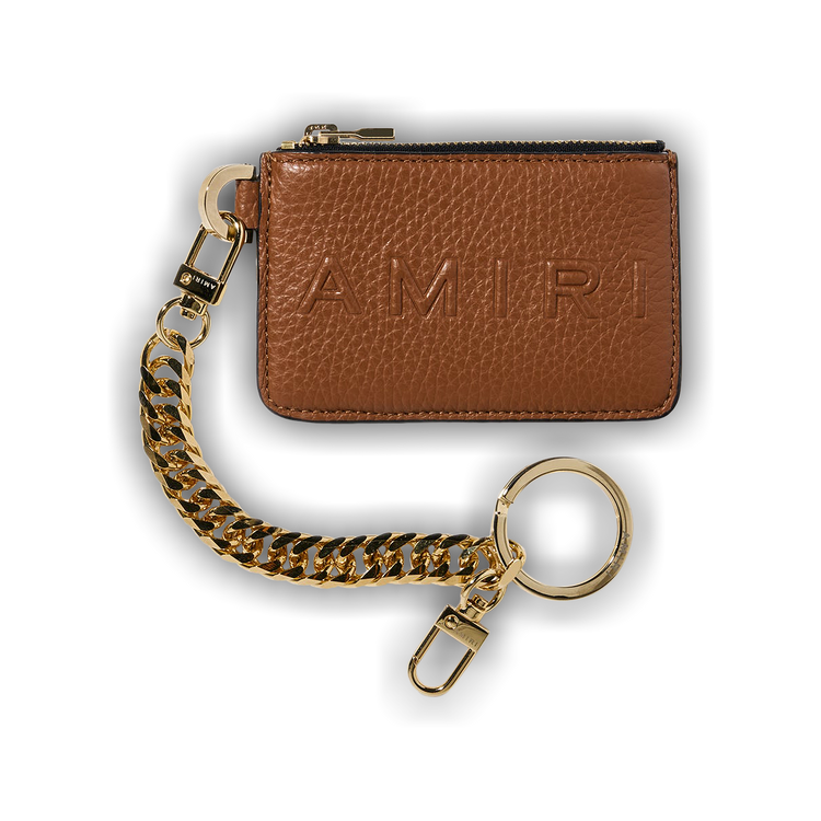 Buy Amiri Pebbled Logo Chain Wallet 'Brown' - PS22MAW013 210 BROW