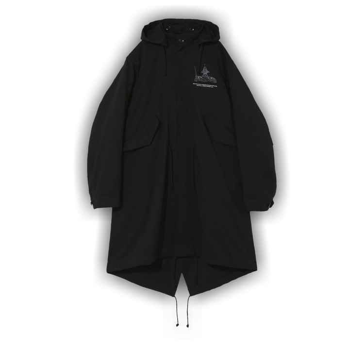 Buy Undercover x Evangelion Quilt Lined Fishtail Parka 'Black