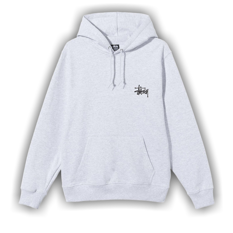 STÜSSY BASIC HOODIE ASH HEATHER S Basic Stüssy Hoodie – Ash Heather | Sweats | Stüssy