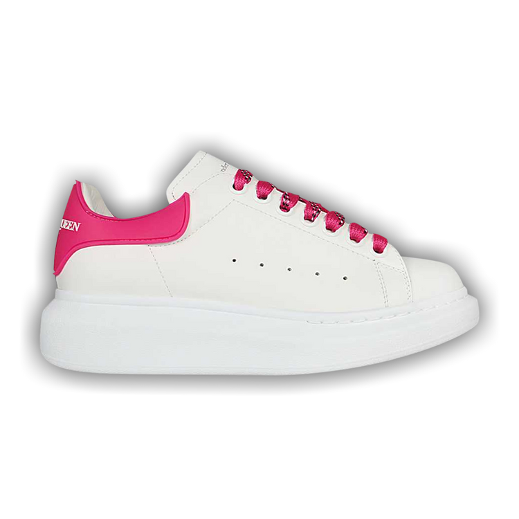 White and pink alexander mcqueen sneakers online