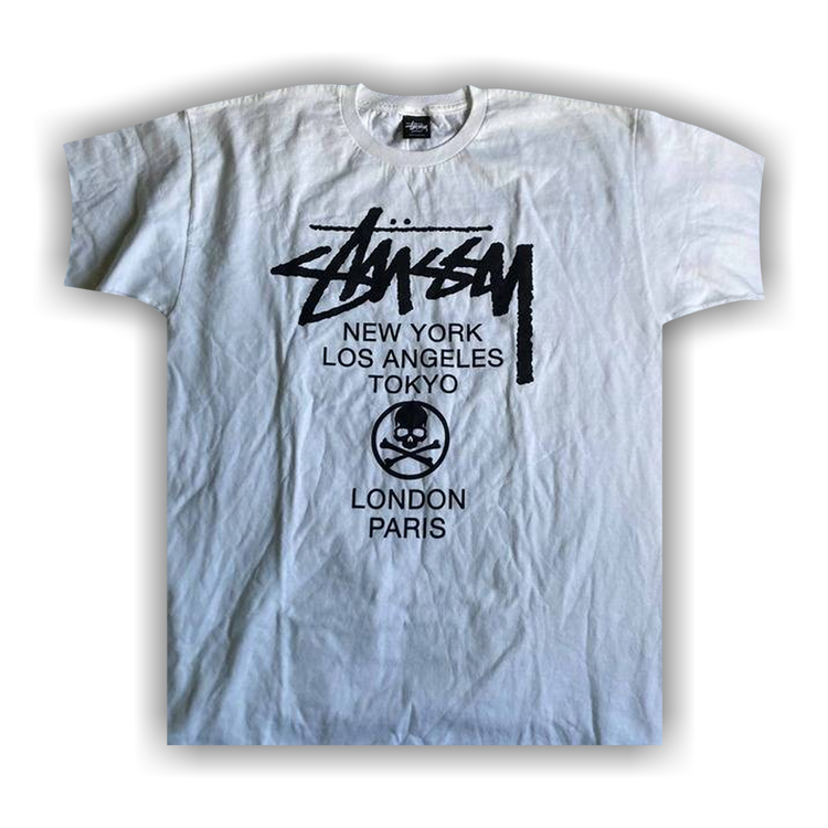 Buy Stussy x Mastermind MMJ World Tour Tee 'White' - 0535