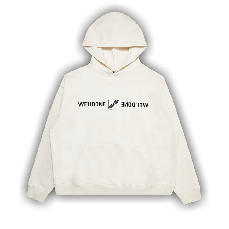 Buy We11done Patched Mirror Logo Hoodie 'Ivory' - WD TH3 21 564 U