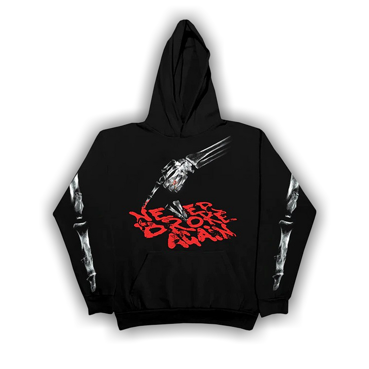 Buy Vlone x Never Broke Again Bones Hoodie Black 1020 100000106BH BLAC GOAT