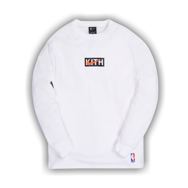Size xxl Kith & Nike For New York Knicks Long-Sleeve Tee 'White'