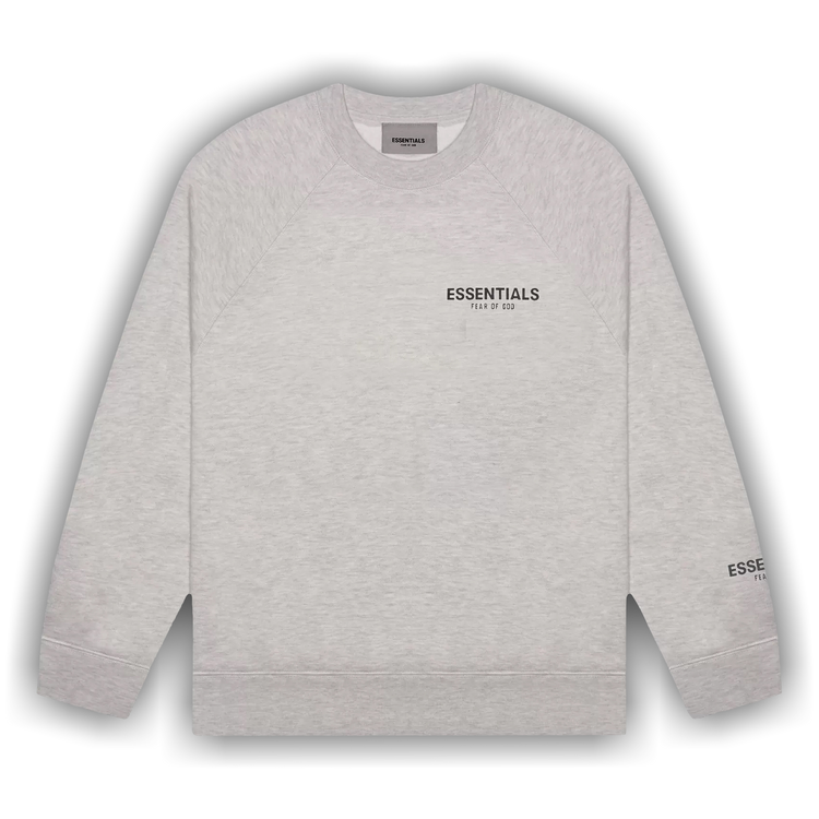 Fleece Crewneck in Black | Fear of God ESSENTIALS | Fear of God