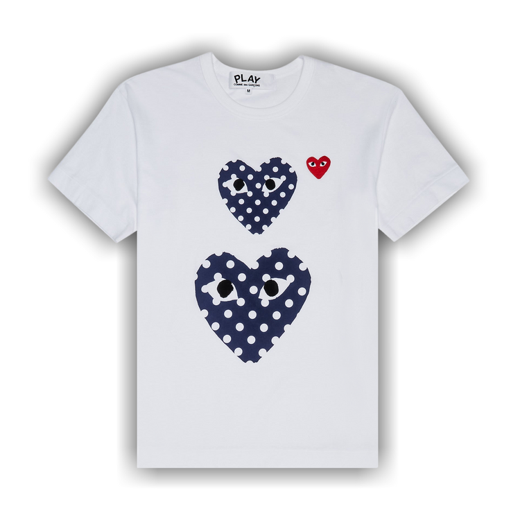 PLAY COMME des GARCONS ドットハートTシャツ ホワイト Buy Comme des Garçons PLAY Polka Dot Double Heart Tee 'White