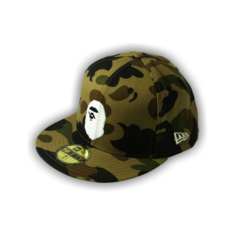 Buy BAPE New Era 59 Fifty 1st Camo Ape Head Cap 'Green