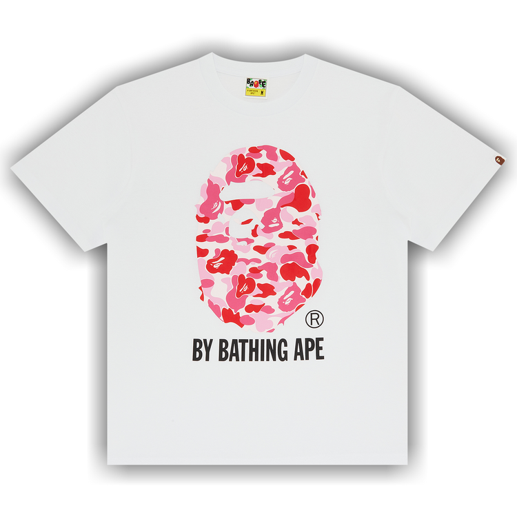 Buy BAPE ABC By Bathing Tee 'White/Pink' - 1383 100000103ABCBBT WHIT | GOAT