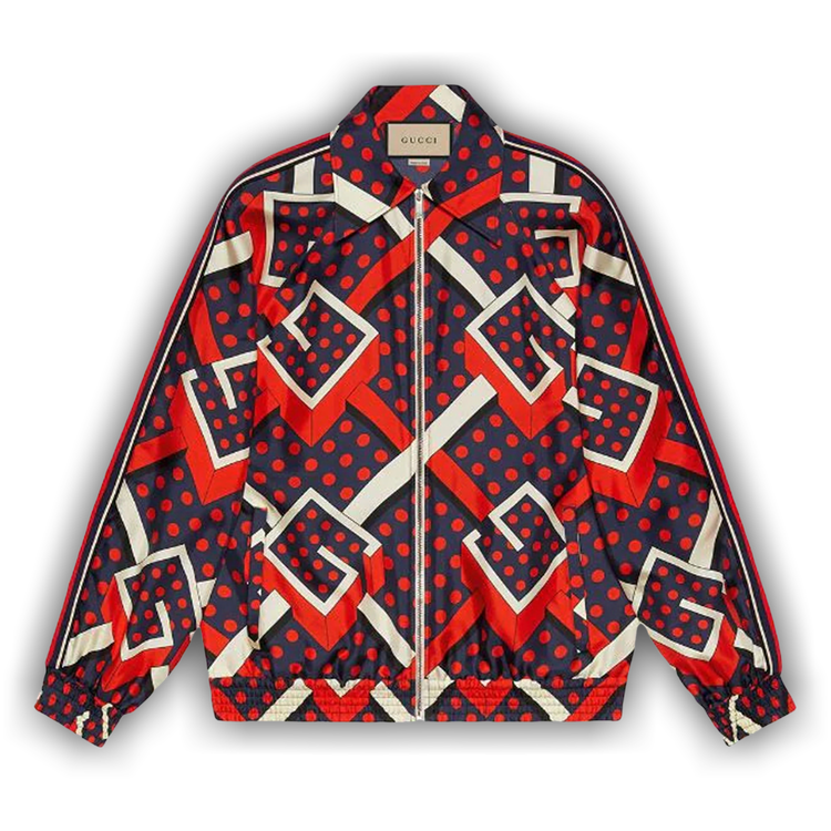 Buy Gucci G dot labyrinth print jacket 'Blue' - 658030 XJDI1 9376 
