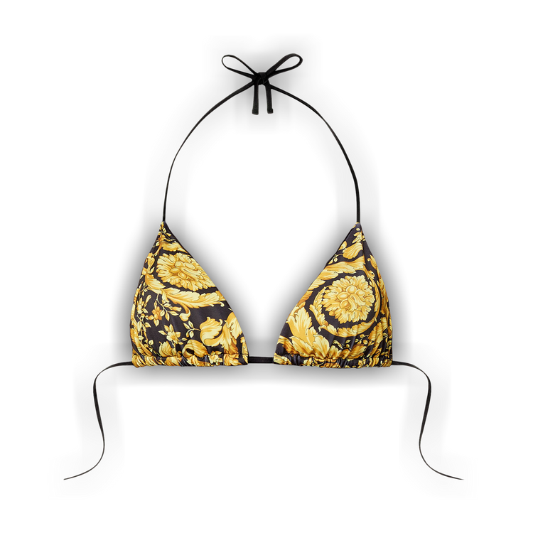 Buy Versace Barocco Print Bikini Top 'Black/Gold' - ABD05026
