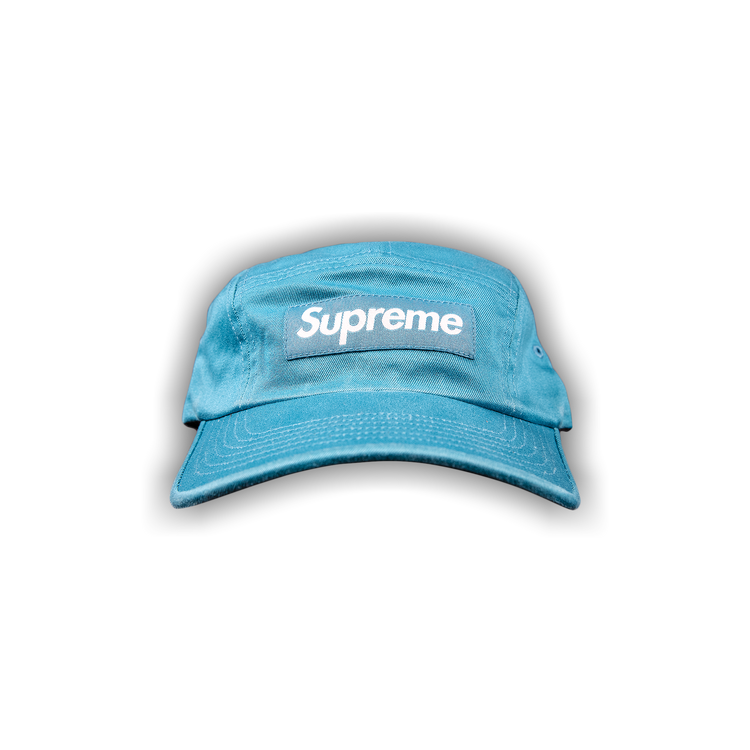 Buy Supreme Washed Chino Twill Camp Cap 'Teal' - SS22H106 TEAL | GOAT