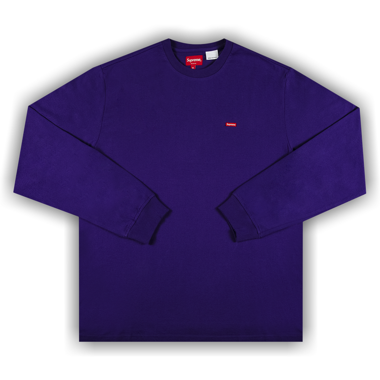 Buy Supreme Small Box Long-Sleeve Tee 'Purple' - SS22KN14 PURPLE
