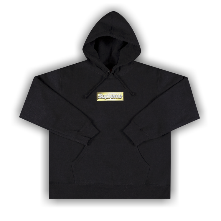 Supreme - Bling Box Logo Hoodie - Unisex - Cotton - L - Grey