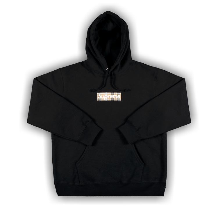 Buy Supreme x Burberry Box Logo Hooded Sweatshirt 'Black 