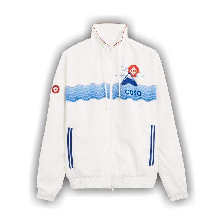 Buy Casablanca Shell Suit Track Top 'White' - MS22 JK 033