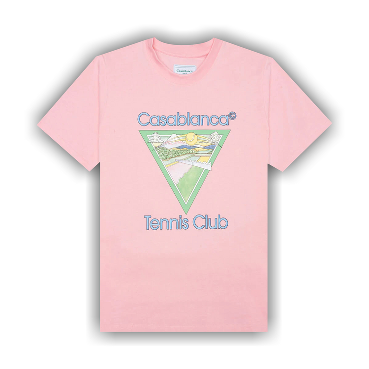 Buy Casablanca Tennis Club Icon T-Shirt 'Pink' - MS22 JTS
