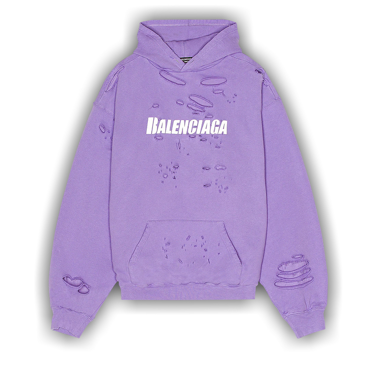 Purple balenciaga sweatshirt cheap
