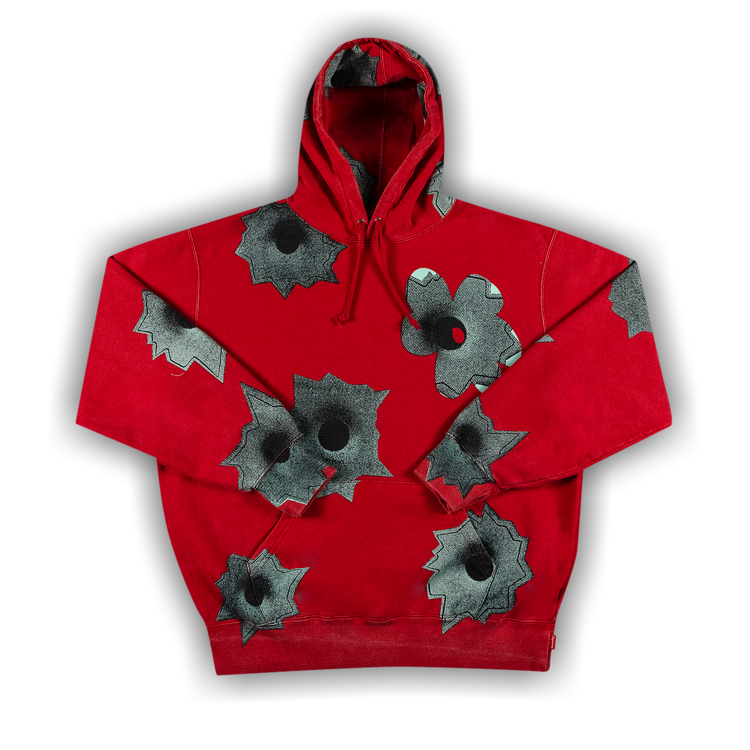 Buy Supreme x Nate Lowman Hooded Sweatshirt 'Red