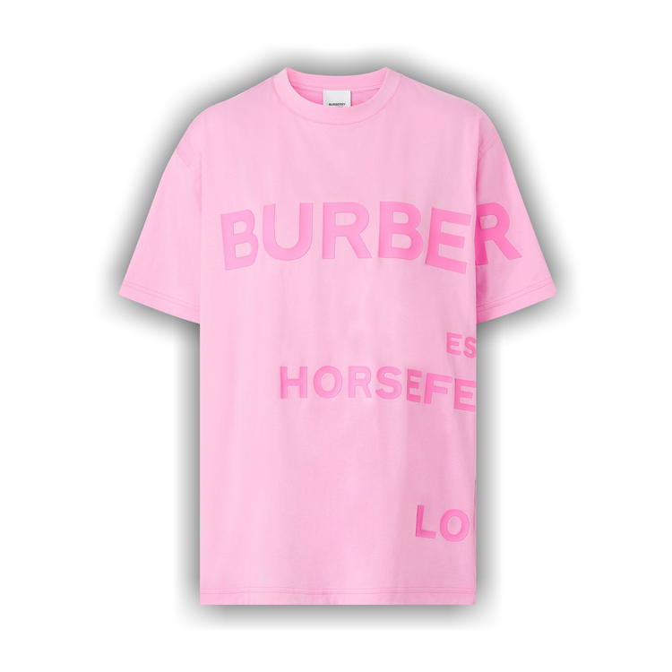 Buy Burberry Horseferry Print Cotton Oversized T Shirt Geranium Pink 8054651 GOAT